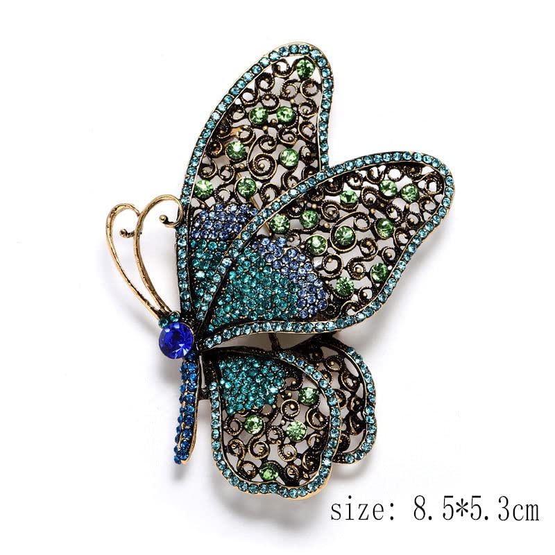 Rigiane Broche Papillon pour fermer un décolleté trop plongeant ou ajuster un gilet sans couture