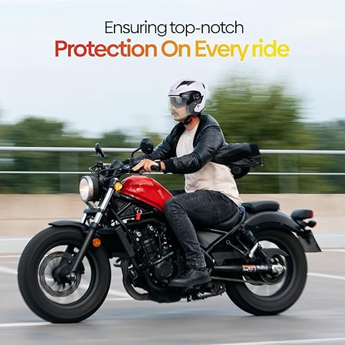 Miniatura 6 de Casco de moto abierto DOT, modelo PM-768