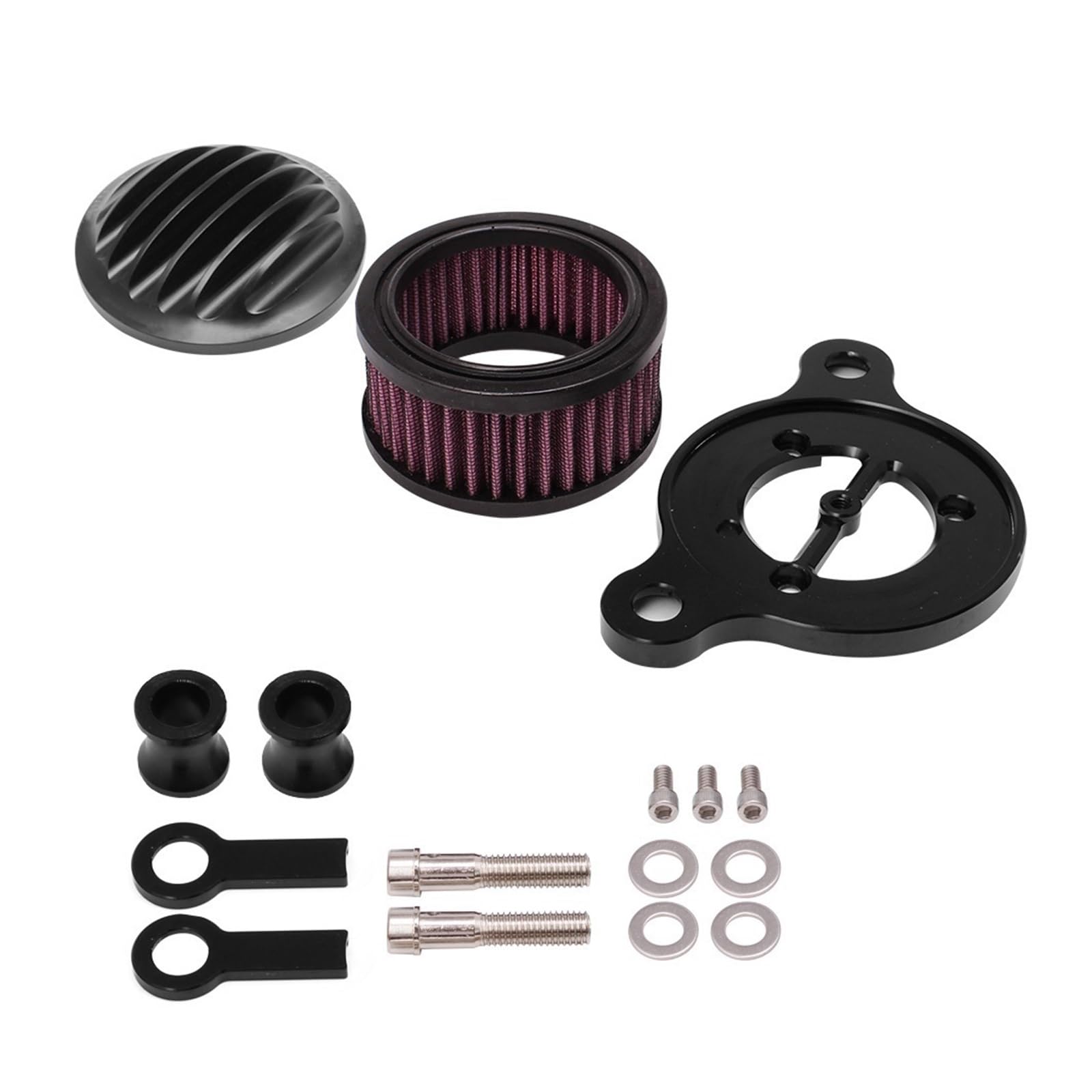 Motocykl Czarny System Filtra Powietrza Filtr Wlotowy Pasuje Do Harley Sportster Iron XL883 Low XL883L XL1200 48 72 2004-2016 Filtr powietrza wkład