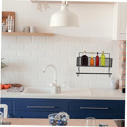 Miniatura 8 de Cabilock Estante de almacenamiento para papel higiénico, estante de almacenamiento de baño, cesta de rejilla, organizador de pared, cesta