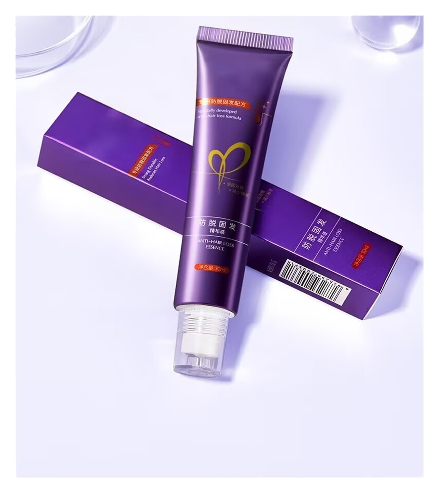 Serum przeciw wypadaniu i wzmacniające włosy 30 ml, kontrolujące wydzielanie sebum, zwiększające objętość, odżywiające linię włosów(3pcs)
