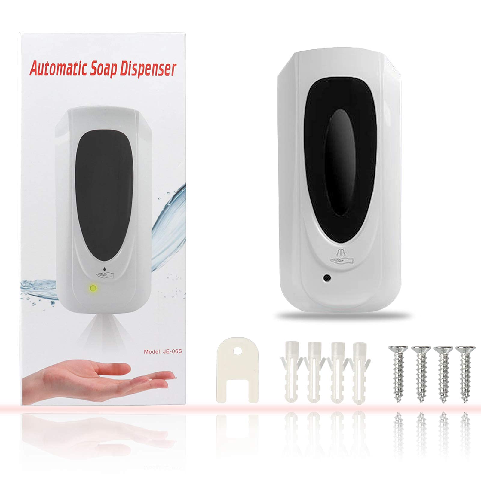 Dispensador Gel Hidroalcoholico,Dispensador de JabóN AutomáTico Pared del Touchless,con Sensor de Infrarrojos,para El Hogar, La Oficina, Hotel(1000ml para Spray Mode)