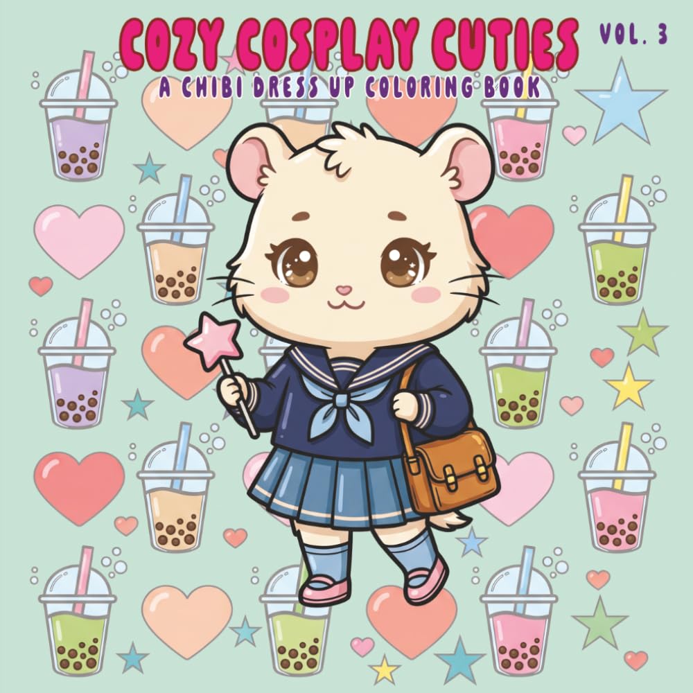 Cozy Cosplay Cuties Vol. 3: A Chibi Dress Up Coloring Book