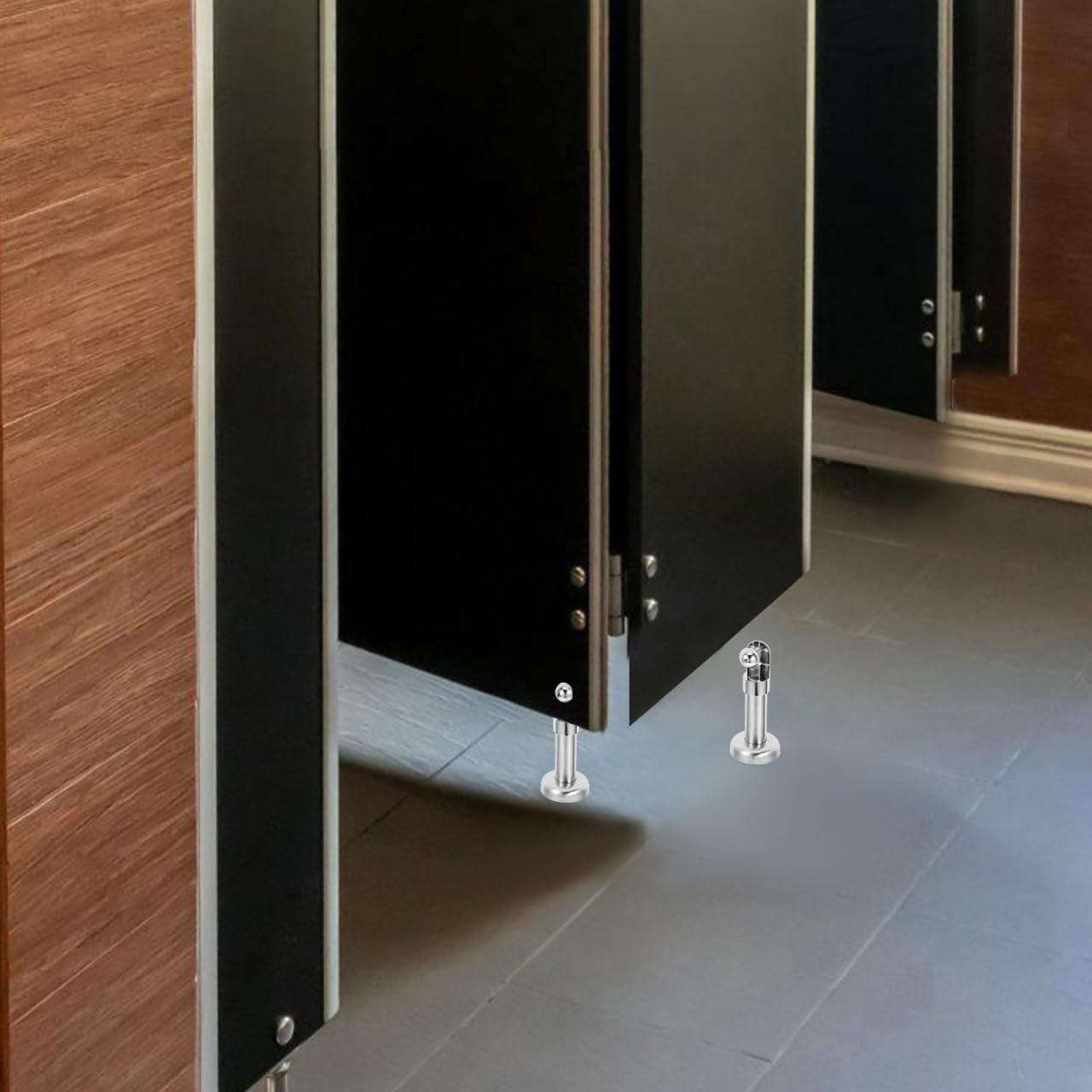 4stücke Edelstahl Trennwand Fuß Robuste Halterung Für Toilettenpartitionen Stabil Und Langlebig Geeignet Für Öffentliche Badezimmer Höhe Modernes Design Ansprechende