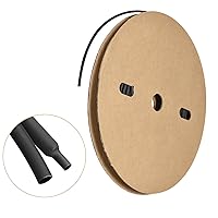 Vista 11 de MECCANIXITY Tubo termorretráctil, relación 3:1, diámetro de 1/2 pulgada de diámetro, 50 pies, tubo termorretráctil de doble pared, impermeable, Negro