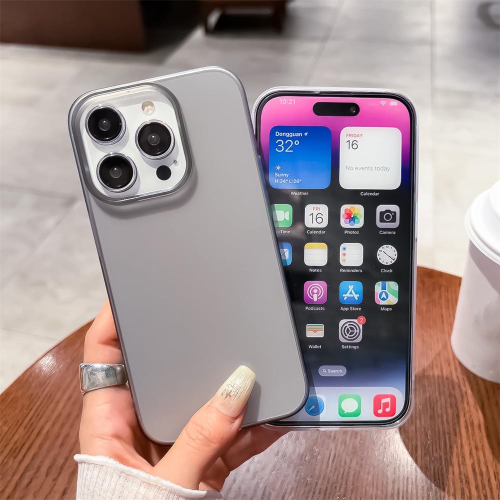Amazon.co.jp: 超薄型マット半透明電話ケース iPhone 14 Plus 13 12
