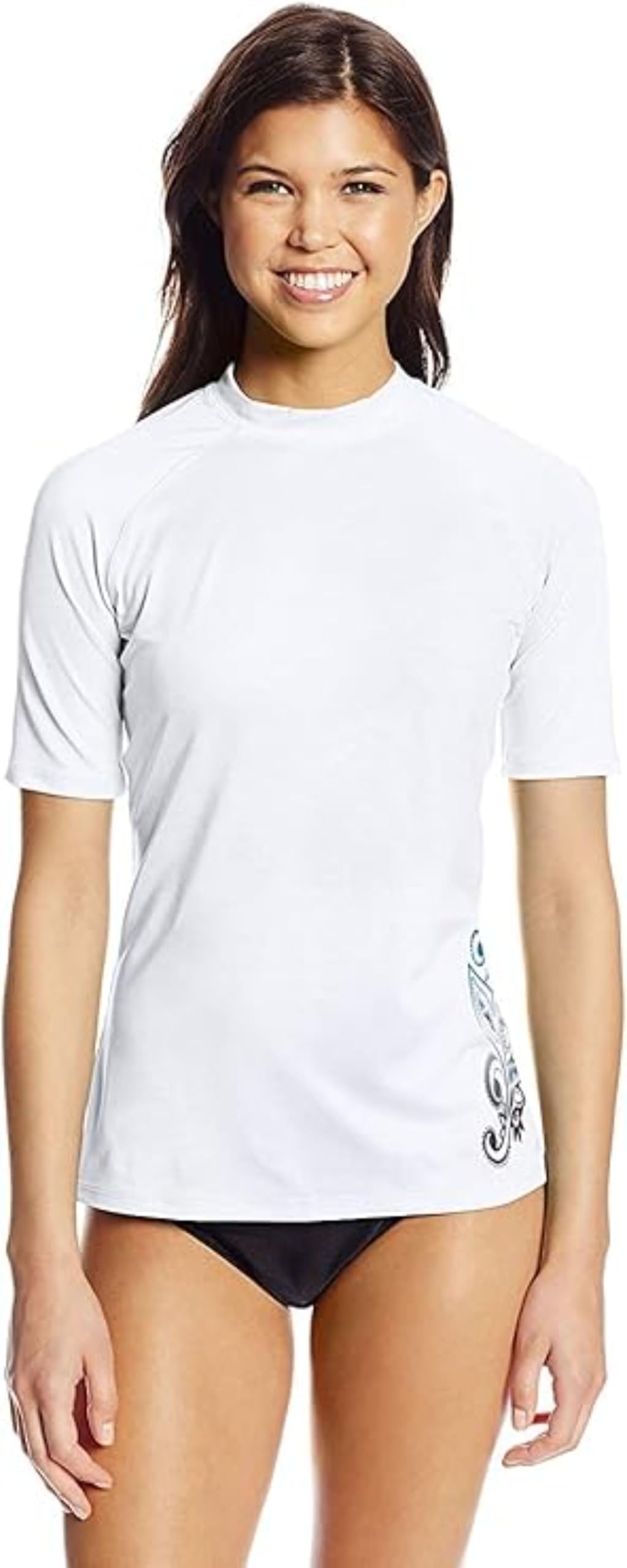 Kanu Surf womens Marina Upf 50+ Short Sleeved Active Rashguard & Workout Top