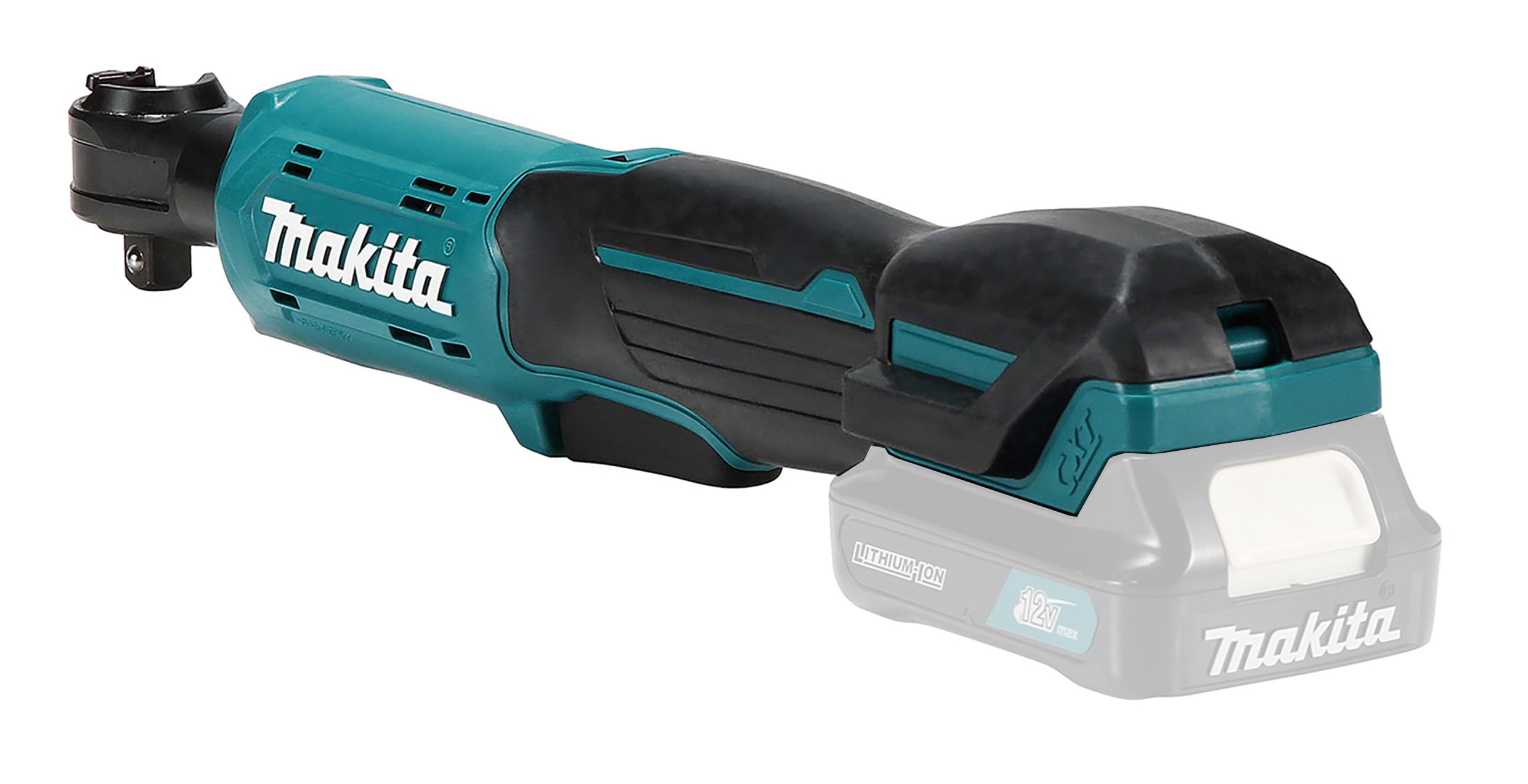Makita WR100DZ - Chiave a cricchetto angolare 12v cxt 47.5nm, Nero, one size