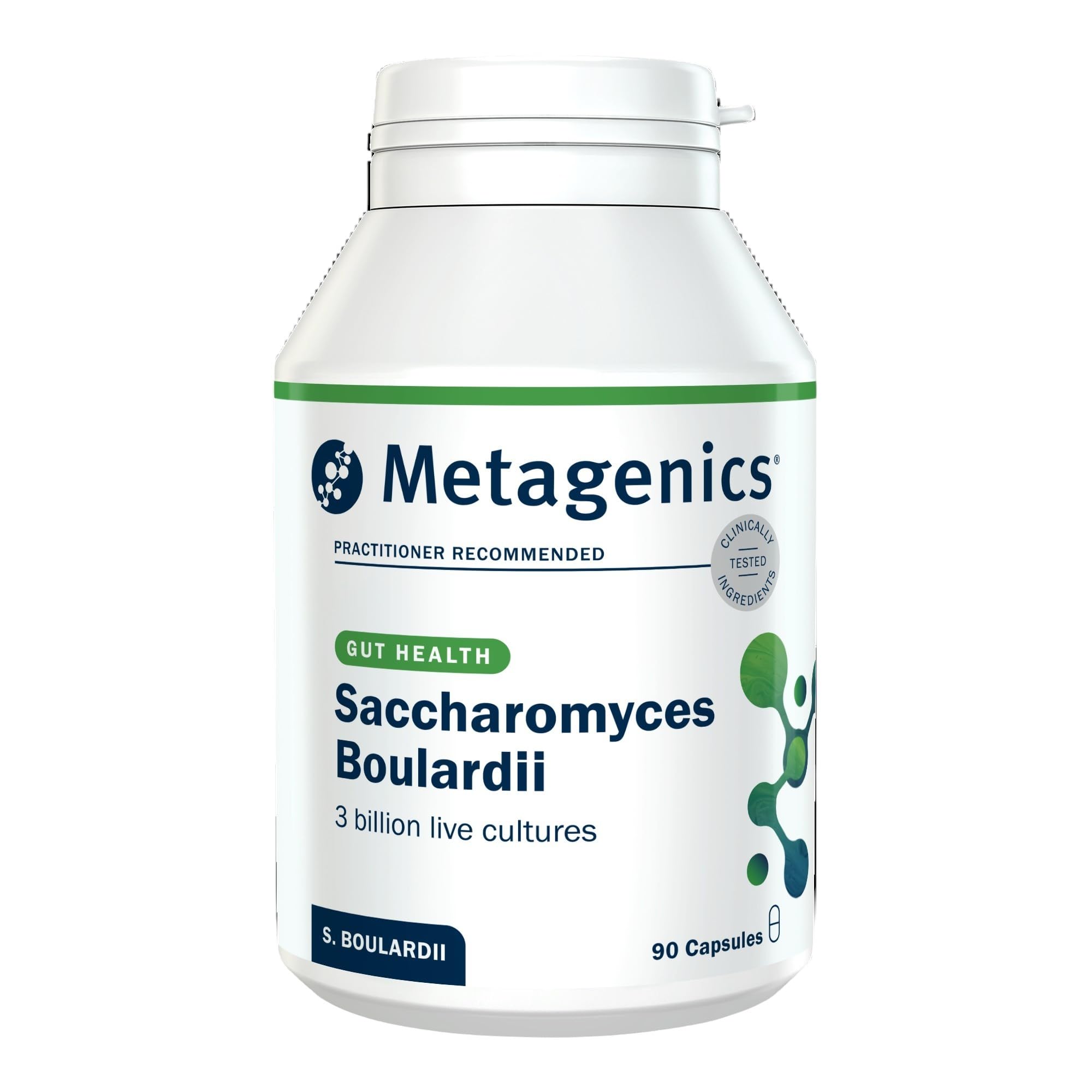 Saccharomyces Boulardii 3 Billion - Travel Gut Support Supplement - No Refrigeration Required - 90 Capsules
