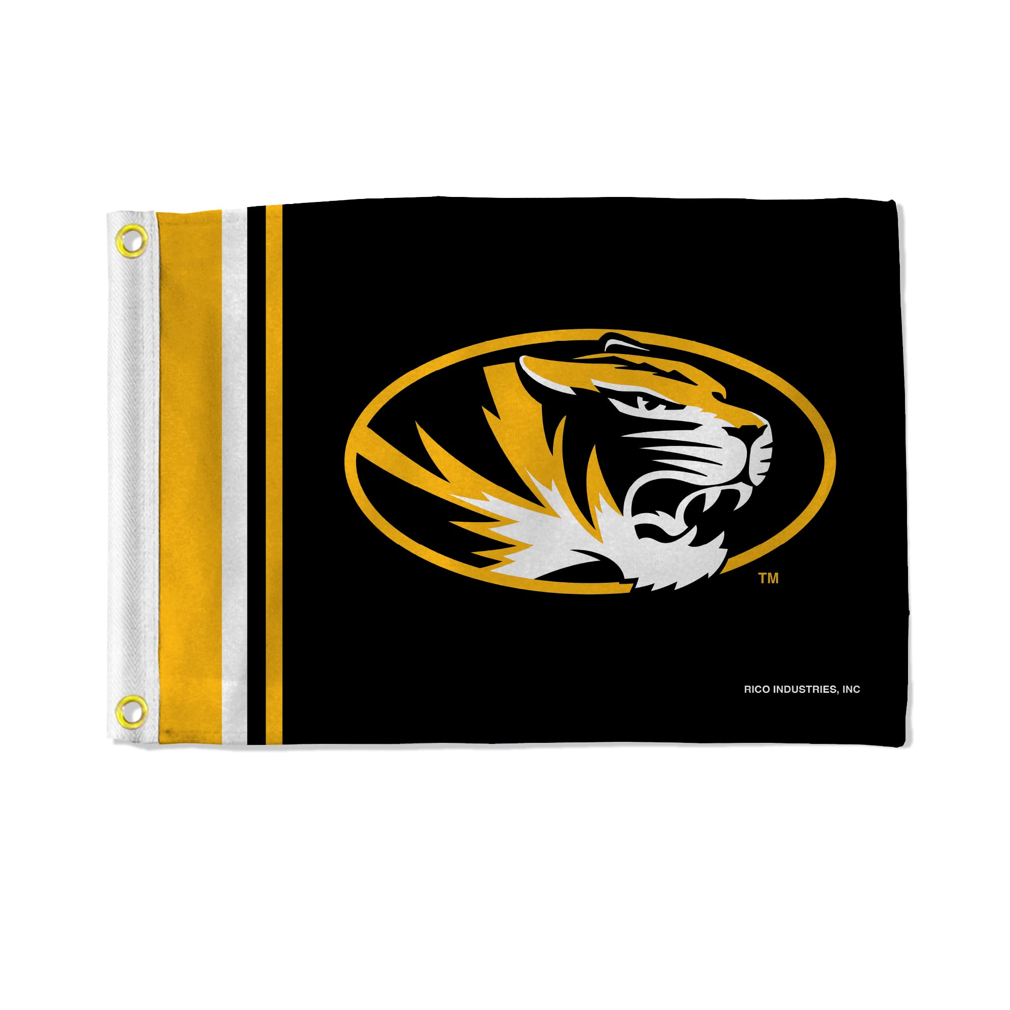 Rico IndustriesNCAA Stripes Utility Flag - Double Sided - Great for Boat/Golf Cart/Home ect.