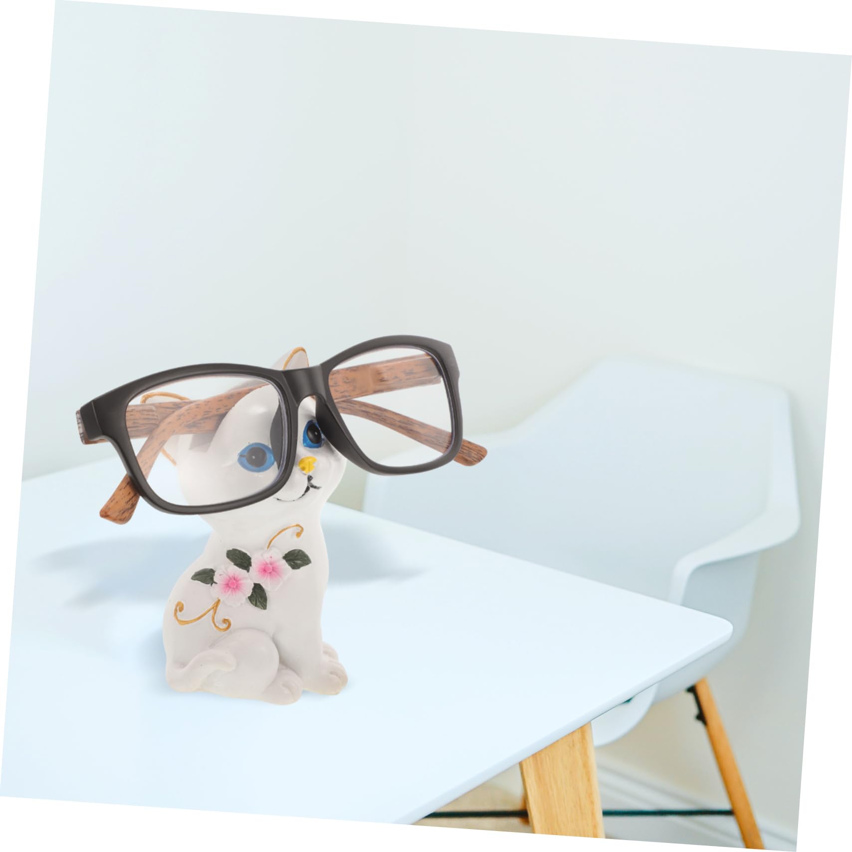 5pezzi Portaocchiali Forma Di Gatto Espositore Per Occhiali Creativo e Decorativo Per Casa e Ufficio Supporto Sicuro e Stabile Per Proteggere Le Tue Lenti