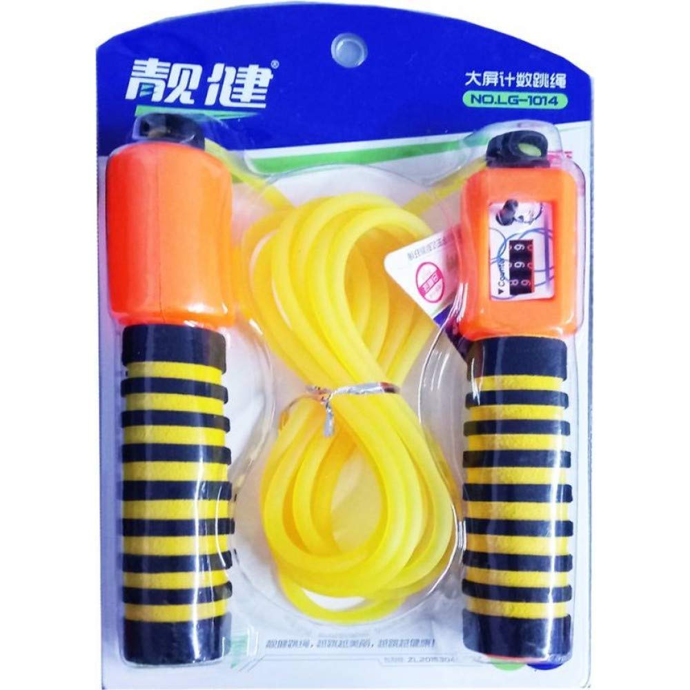 PIKABOO Fitness Plastic Jumping Skipping Rope for Gym Training, Exercise and Workout (Yellow)-image-27