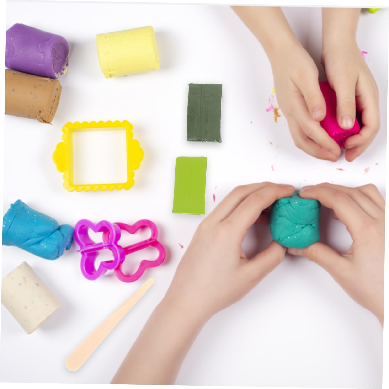 OSALADI 2 Juegos Herramientas de Escultura Arcilla Kit de para Manualidades Diy con Colores de Arcilla y Accesorios para Modelado