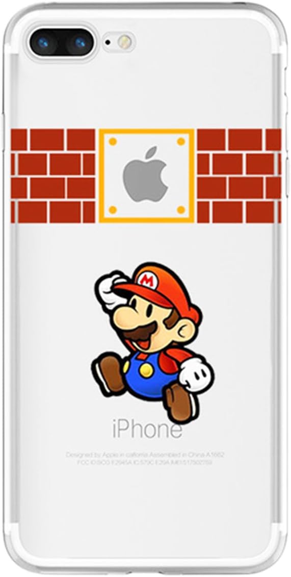 Super Mario Bros Jumping Case iPhone 7/7S Plus (5.5") Cartoon Cover For Apple iPhone 7 7S Plus