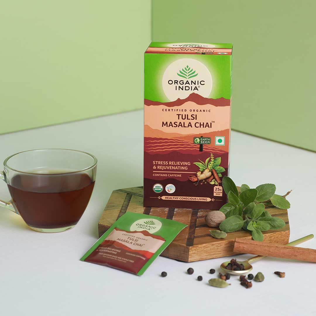 Organic Tulsi Masala Chai Teabags 25