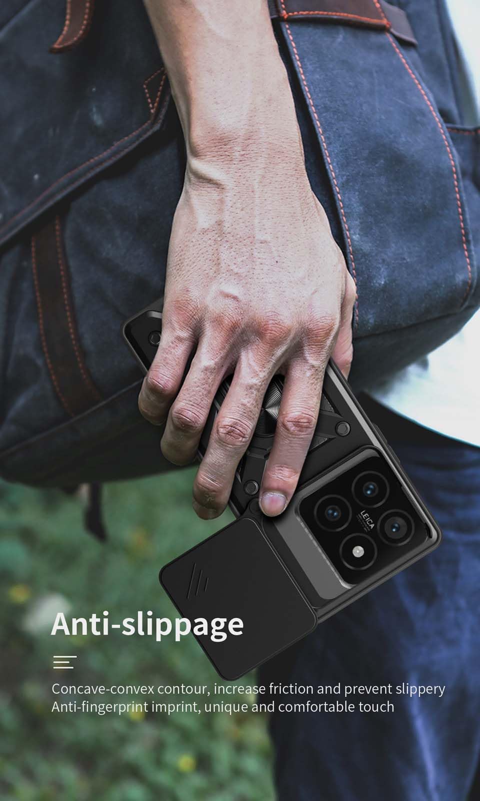 HAOYE Cover per Xiaomi Redmi Note 13 5G con Girevole Anello