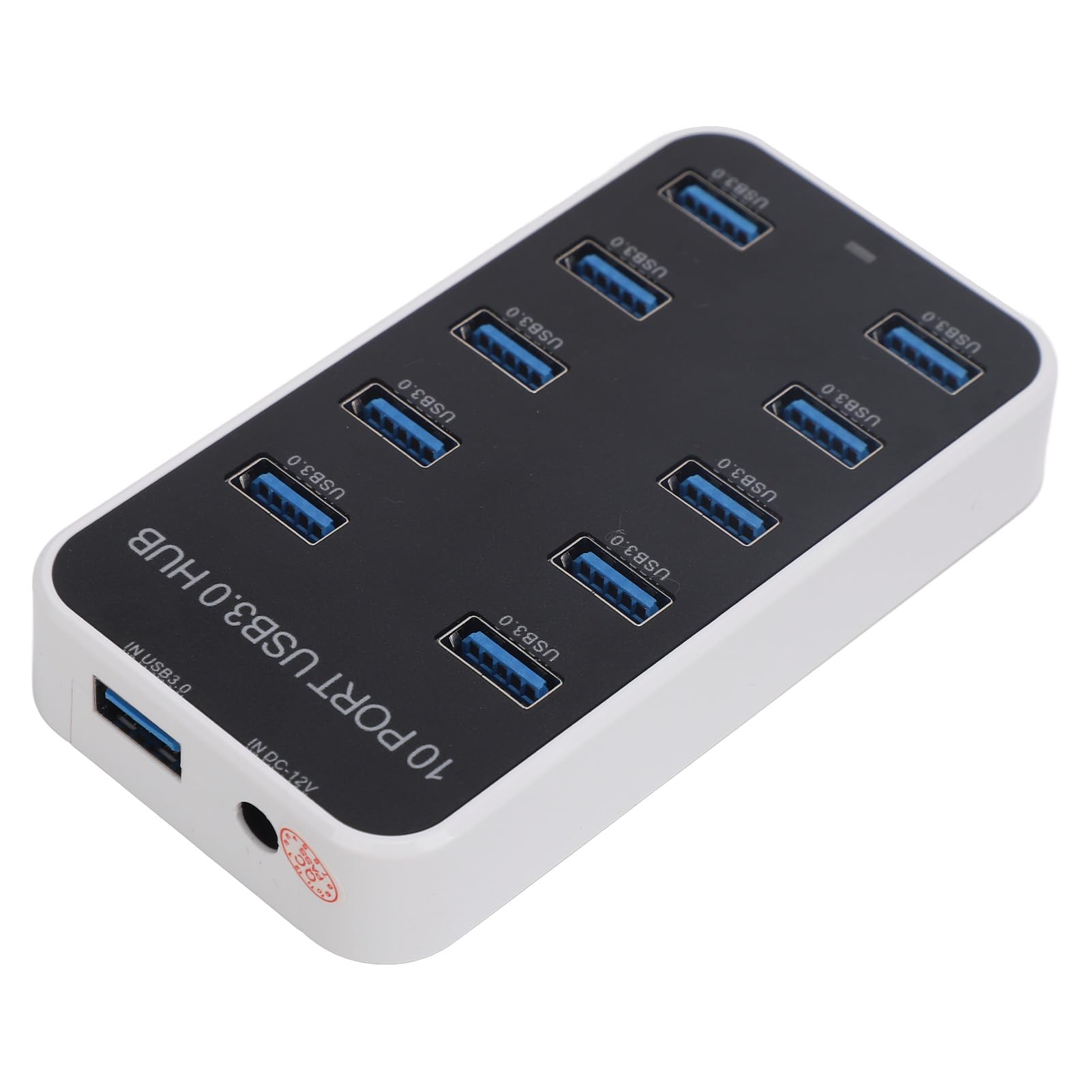 Hub USB con 10 Porte, Velocità 5Gbps, per Ufficio e Casa