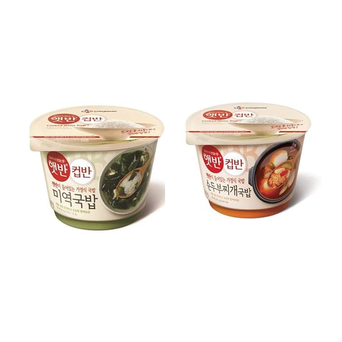 Buy CJ Cupbahn Hatbahn Microwavable Rice Bowls (Seaweed + Soft Tofu, 6