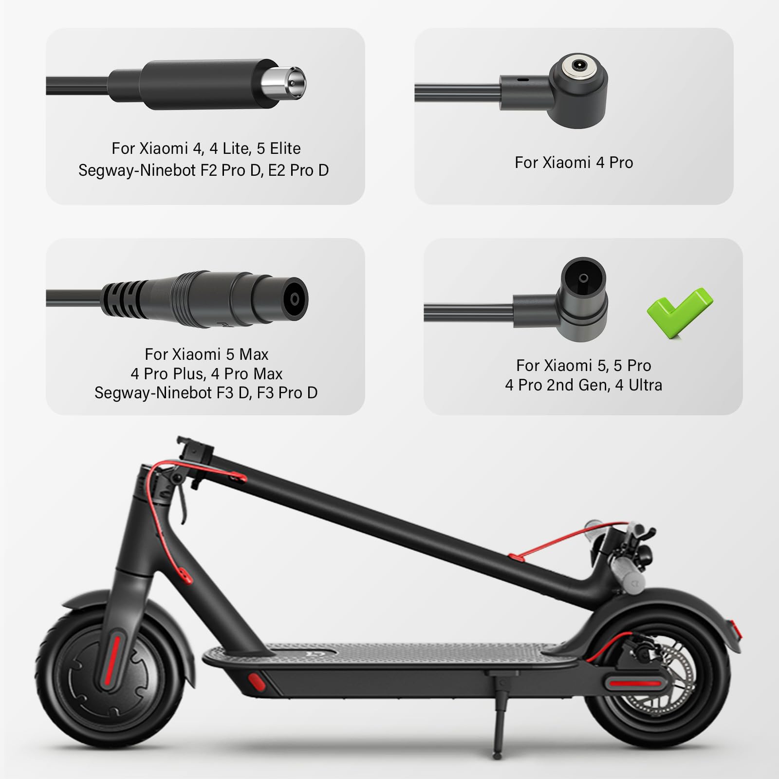 Honszex Cargador Patinete Xiaomi 4 Ultra, 4 Pro 2nd Gen, 5, 5 Pro, Cargador Patinete Electrico 54.6V, Cargadores Rápido de 144W — view 3