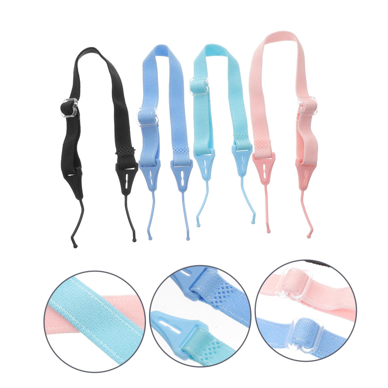 Hemobllo 20pièces Cordon De Lunettes Réglable Élastique Antidérapant Pour Chaîne De Rétention De Lunettes Accessoires De Protection Pour Activités Nautiques Et Sportives