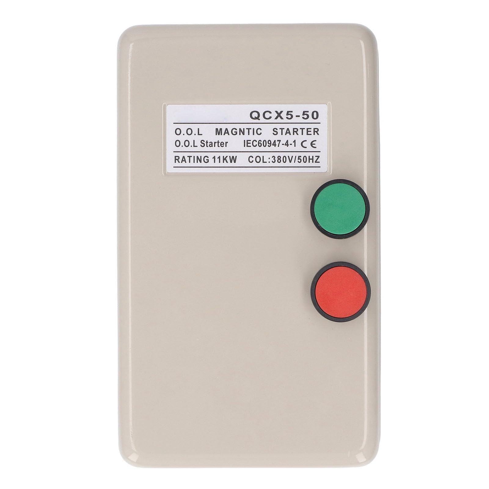 Interruptor de Control de Arranque de Motor Eléctrico de 11 KW, Arrancador de Motor Magnético de Alto Rendimiento 380 V, Trifásico, para Fábricas y Hogares, Hierro