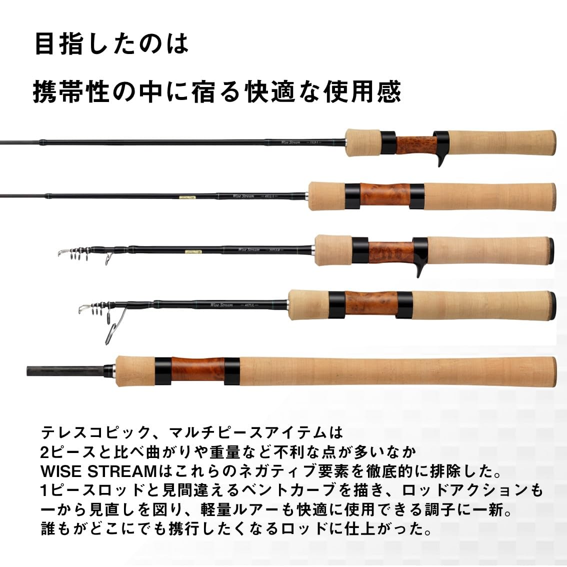 Amazon.com : Daiwa Wise Stream 53LB-3Q 3-Piece Telescopic