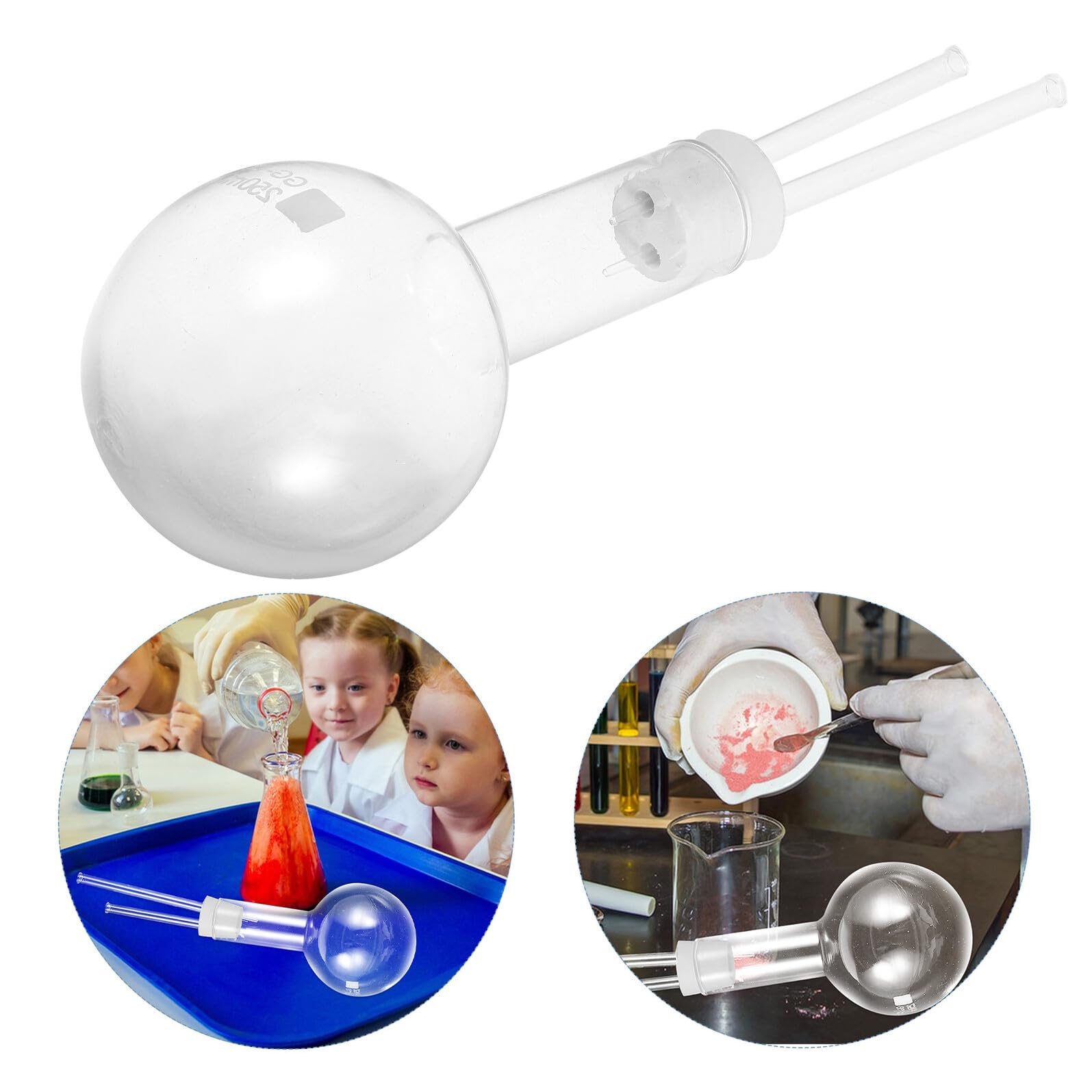 SHINEOFI Kit de Demostración Química para Laboratorio Escolar Dispositivo de Sifón para Aula de Química Material Didáctico para Secundaria Equipo Educativo de Experimentos con Gases