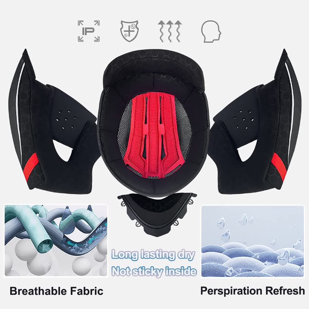 Casco Moto Modulare Apribile Integrato Bluetooth Slot Integrale Flip Up Doppia Visiera Caschi Motocross Modulari Street Bike Omologato DOT ECE per Uomo Donne Casco Modulare Scooter