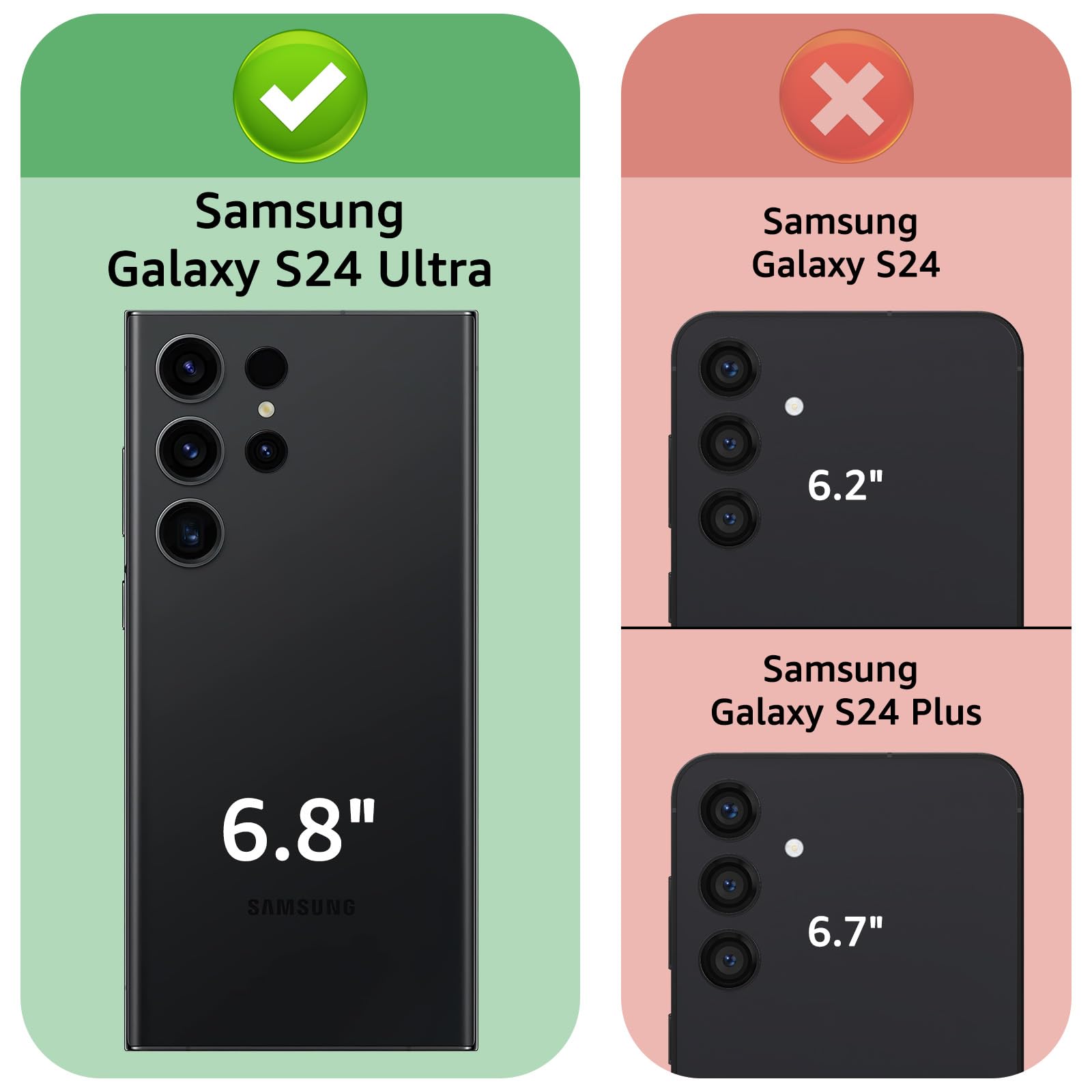 XcaseBar for Samsung Galaxy S24 Ultra Wallet case with Zipper Credit Card Holder RFID Blocking,Flip Folio Book PU Leather Shockproof Protective Cover Women Men for Samsung S24Ultra Phone case Wine Red