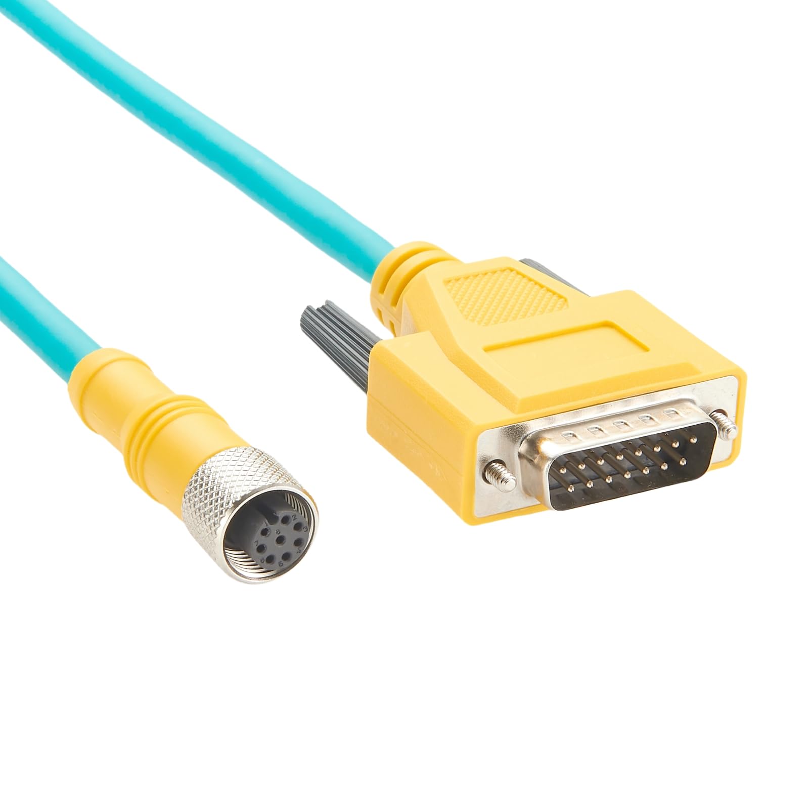 GPIO I/O Power przemysłowy kabel wyzwalający kamerę M12 8-pinowy do DB15 kompatybilny z Cognex CCB-84901-0901-02 CCB-84901-0902-05 do systemu wizyjnego serii In-Sight 5000 CIO-MICRO CIO-MICRO-CC (2 m)