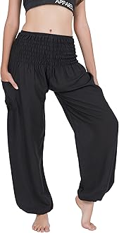 CHAINUPON Harem Pants Women Flowy Trouser Yoga Boho Hippie Clothes