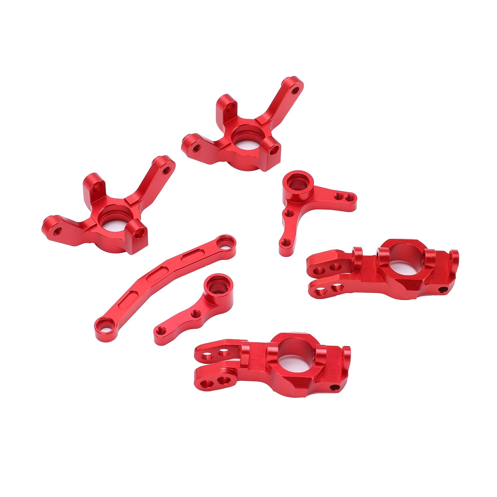 Zwrotnica piasty RC Carrier C Wysokiej jakości stop aluminium Lekkie, trwałe Części ulepszające wydajność do samochodów RC w skali 1/10 XTE XBE Ciężarówka krótkiego kursu (Czerwony)
