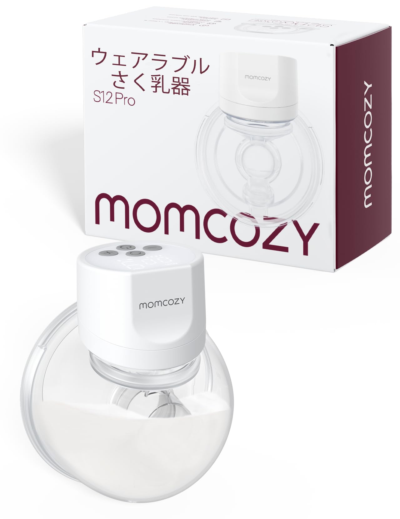 Amazon.co.jp: Momcozy S12 Pro ハンズフリー電動搾乳機、着用式 