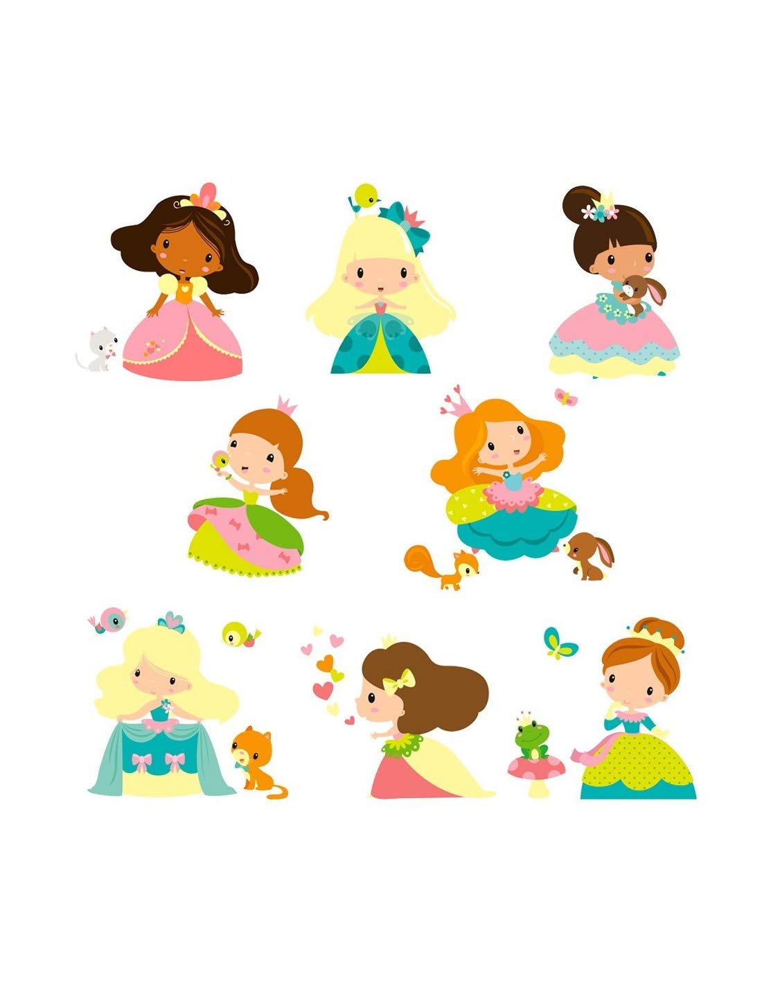 Sticker frise les princesses frise murale autocollante chambre fille