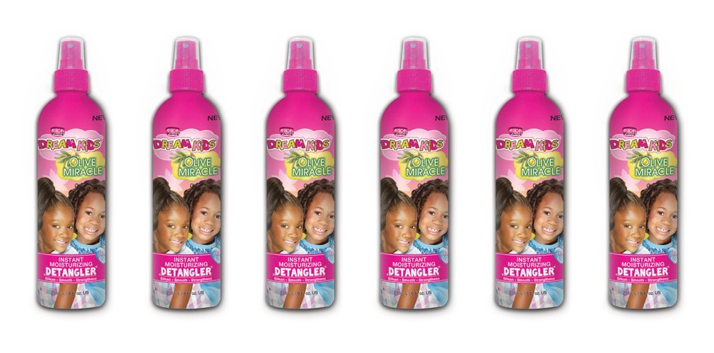 (PACK OF 6) AFRICAN PRIDE DREAM KIDS MIRACLE INSTANT MOISTURE DETANGLER OLIVE MIRACLE 8OZ
