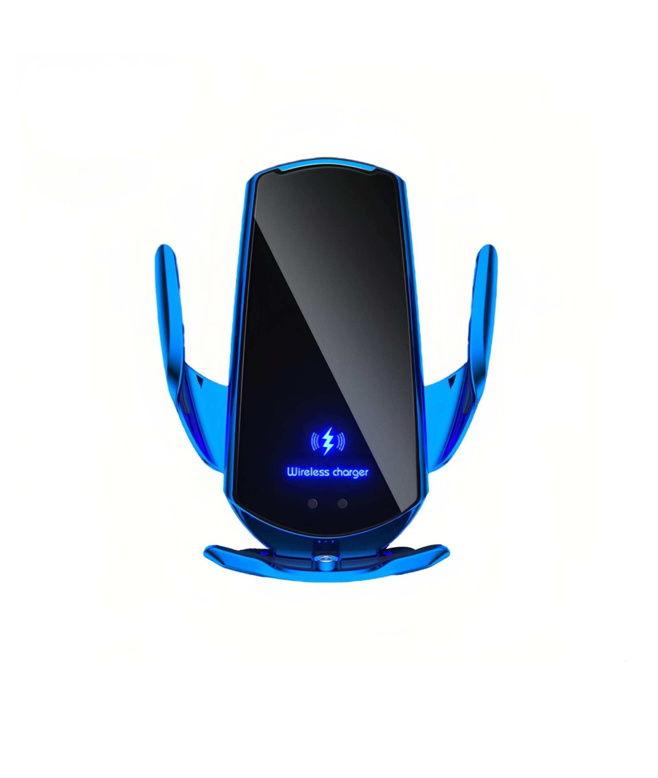Q3 15W Smart Sensor Auto Magenetic Ladegerät Smart Sensing Wireless Ladegerät Automatischer Klemmarm 360 Grad Kugelgelenk Pivot für Serie für -Serie (Blau)…