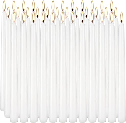 Miniatura 19 de Paquete de 16 Velas Cónicas de Adviento Premium Sumergidas a Mano de 10 Pulgadas Sin Aroma para Navidad - Ideales para Celebraciones de Temporada