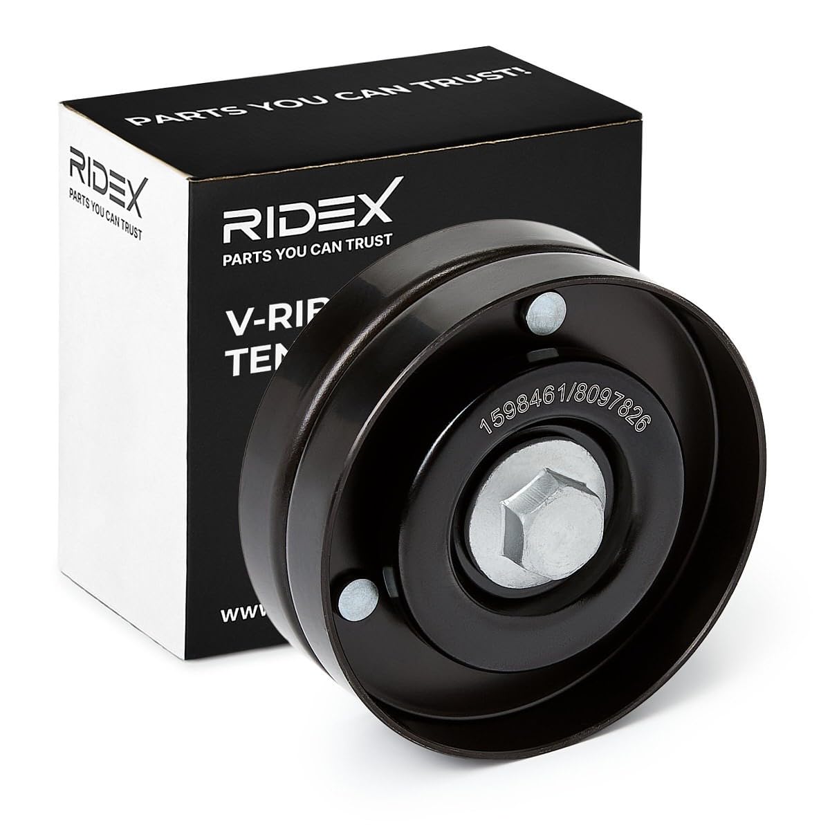 RIDEX 312D0034 Galet enrouleur de courroie d'accessoire avec monture