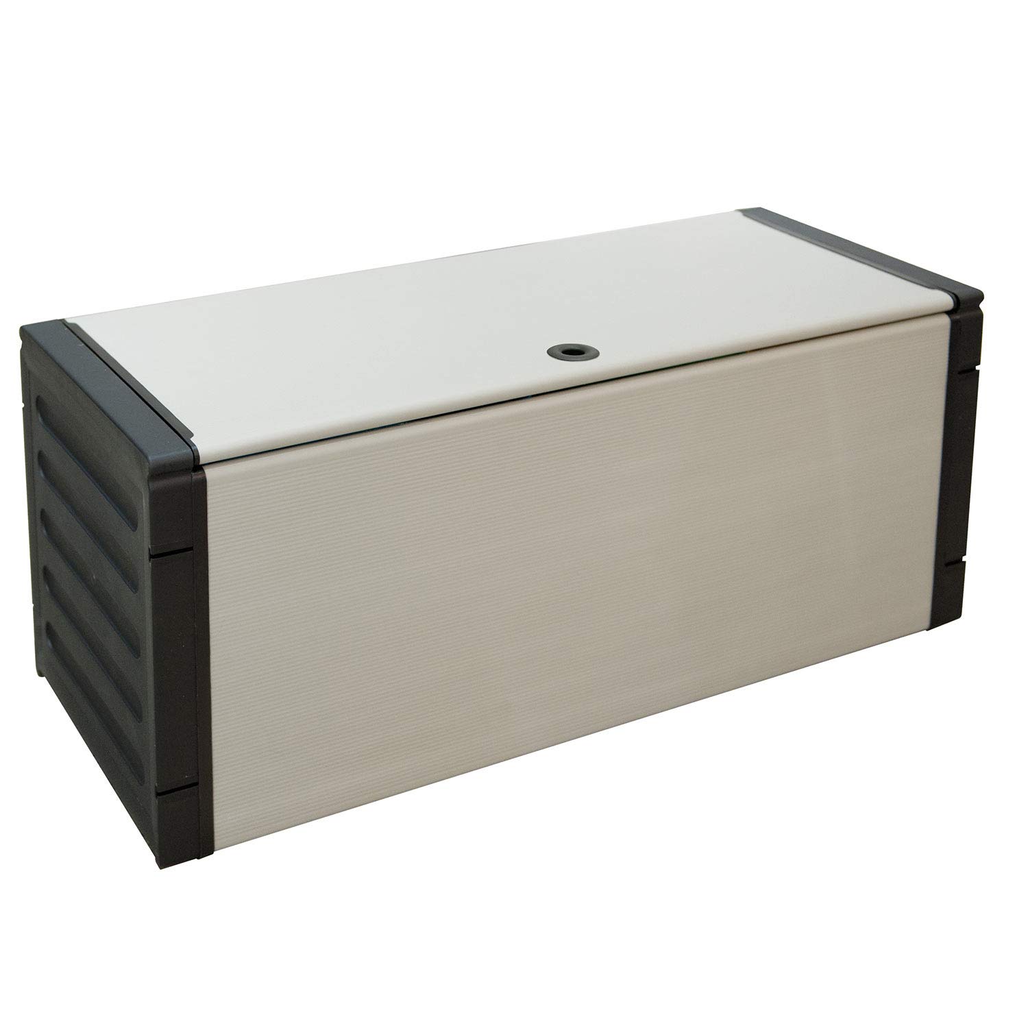 Mongardi 7825C04 Panca per Raccolta Differenziata, Grigio/​Nero, 85 x 34 x39 cm