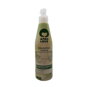 Afro Love Shampoo 16oz Sulfate-Free, Moisturizing & Curl-Defining Shampoo for Natural, Curly, and Coily Hair Hydrating Formula with Coconut & Aloe Vera Gentle Cleanser for Dry & Damaged Hair