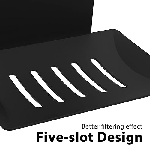 Miniatura 3 de Paquete de 2 soportes de jabón para pared de ducha, jabonera autoadhesiva de 5 ranuras para ducha, soporte de jabón de ducha montado en la pared,