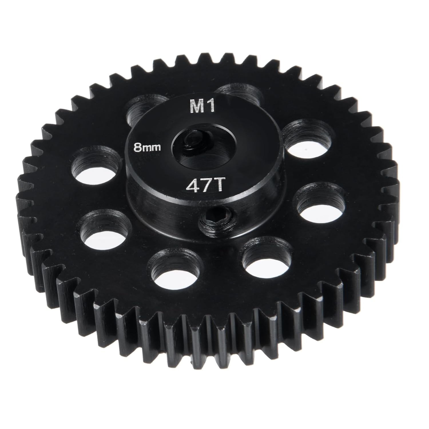 Steel Pinion Motor Gear M1 8mm 28-54T Gears for 1/5 1/7 1/8 ARRMA 4WD Tra-xxas X-MAXX RC Car (47T)