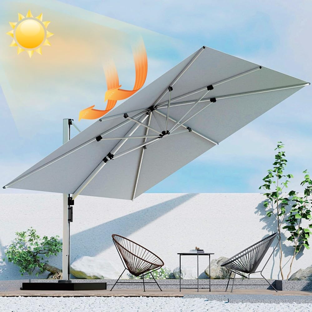 cantilever patio umbrellas replacement ENGTICUENU Umbrella Canopy for 8 Ribs 10ft Square Patio Replacement Canopy Outdoor Market Backyard Parasol Top Cover(Khaki,2.5x2.5m/8.2x8.2ft) : Patio, Lawn & Garden Jaw Model:CPS70M2E If you measure from Mber Small Makeup Bag,