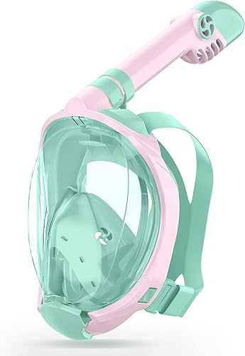 Miniatura 12 de Greatever Equipo de esnórquel para niños, regalo ideal de máscara de esnórquel para niños, máscara de esnórquel de cara completa para niños