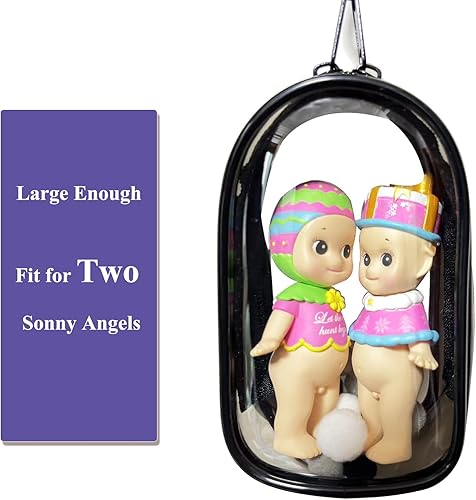 Miniatura 2 de Bolsa de exhibición transparente con llavero para Sonny Baby, caja misteriosa, mini figuras, estuche de exhibición de transporte de muñecas, bolsa