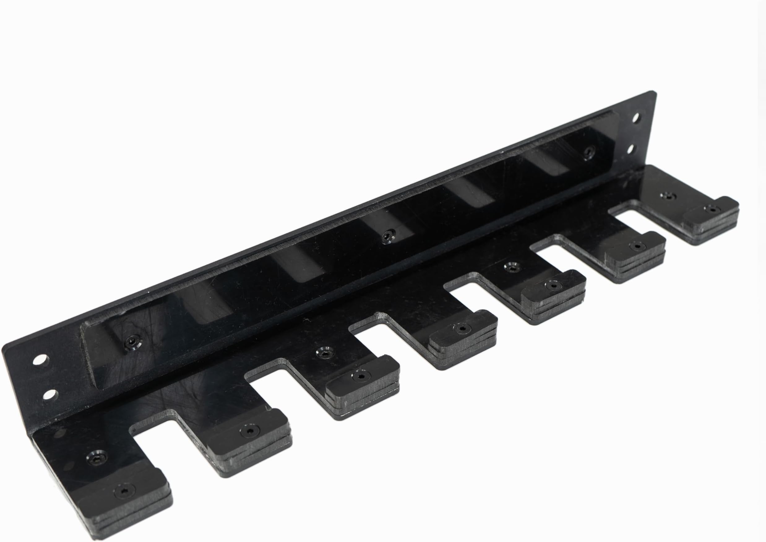 Valor Fitness Vertical Olympic Barbell Wall Mount Storage Rack for Home & Garage Gym - 3-Bar & 6-Bar Barbell Holder