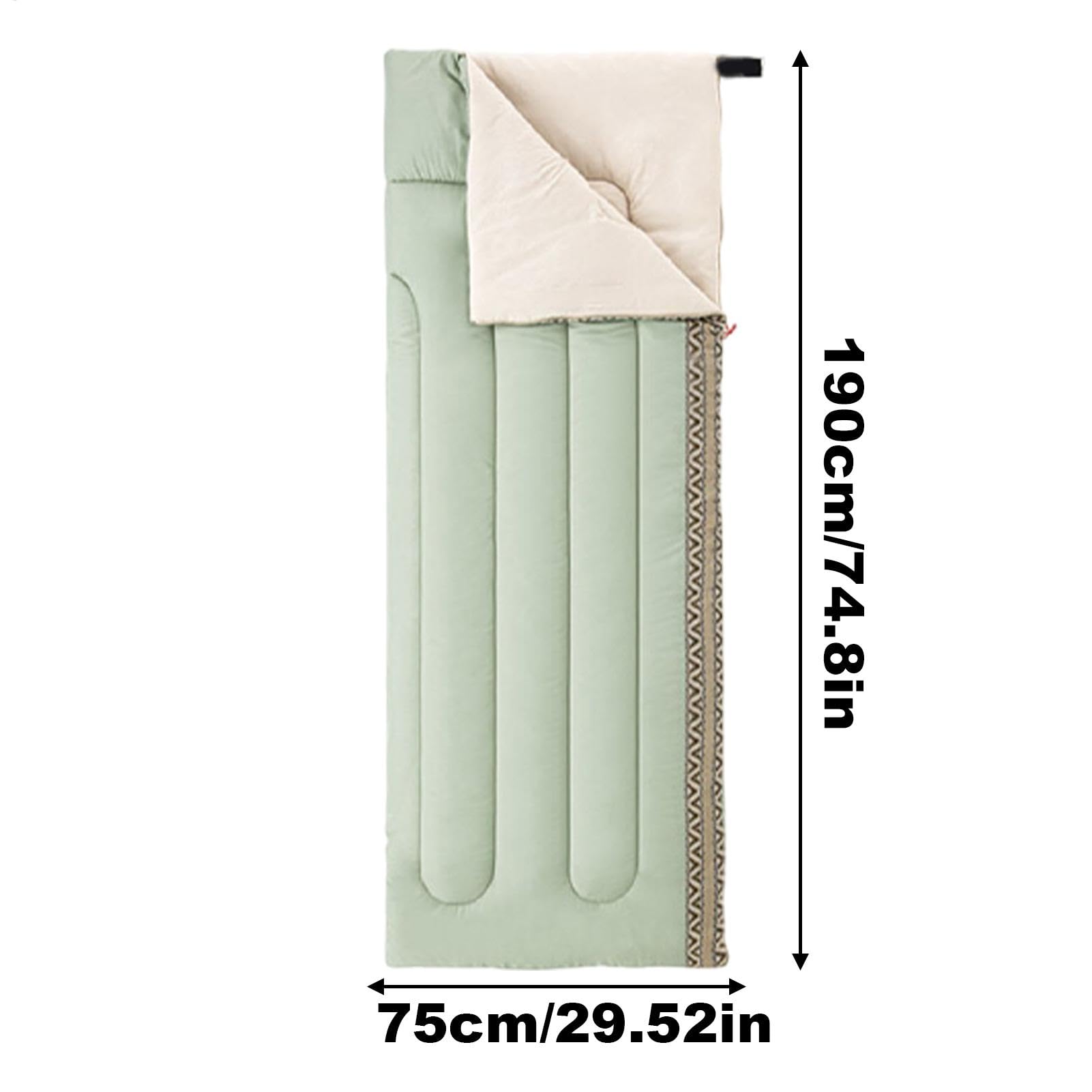 Trwała torba na spanie na kemping, do spania dla dorosłych, na zimno, poliester, niezbędny element wyposażenia outdoorowego na lato, zimę, jesień, 74,8 x 29,53 cala