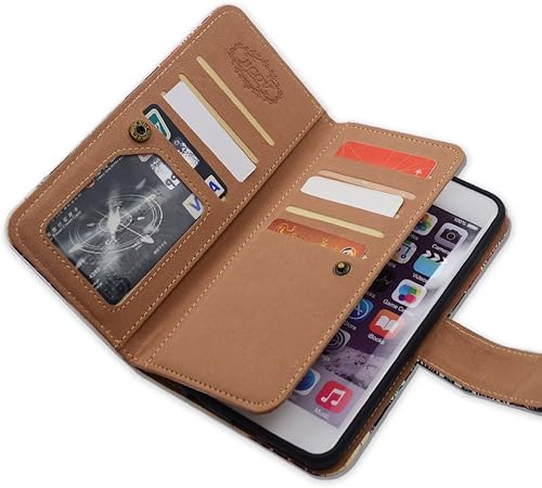 Miniatura 7 de Funda tipo cartera para iPhone 7 Plus/iPhone 8 Plus, Postal de la Torre Eiffel, funda multifuncional de piel con tapa y ranura para tarjeta de