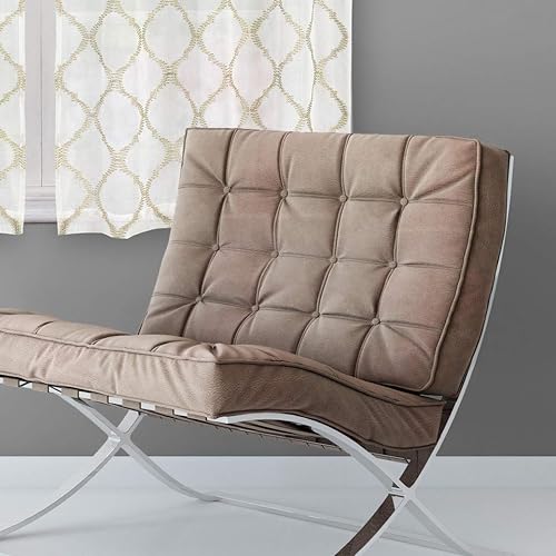 Miniatura 4 de Devyn - Juego de cenefas geométricas para ventana de cocina, 28 x 3656 x 15 pulgadas, color gris pardo