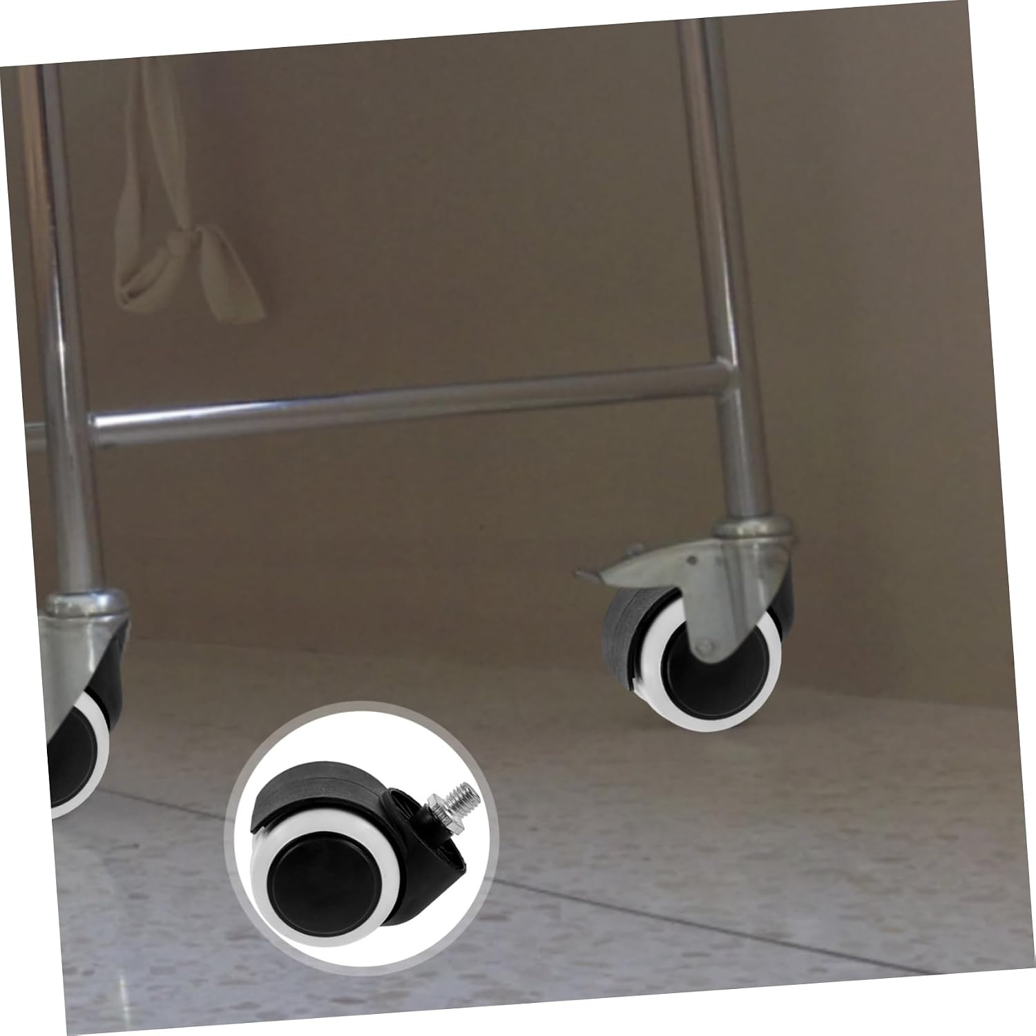 4pcs Iv Stand Rolling Base Wheels Swivel Replacement Rollers for Stands Easy Installation Improved Mobility and Effortless Movement Tight Spaces